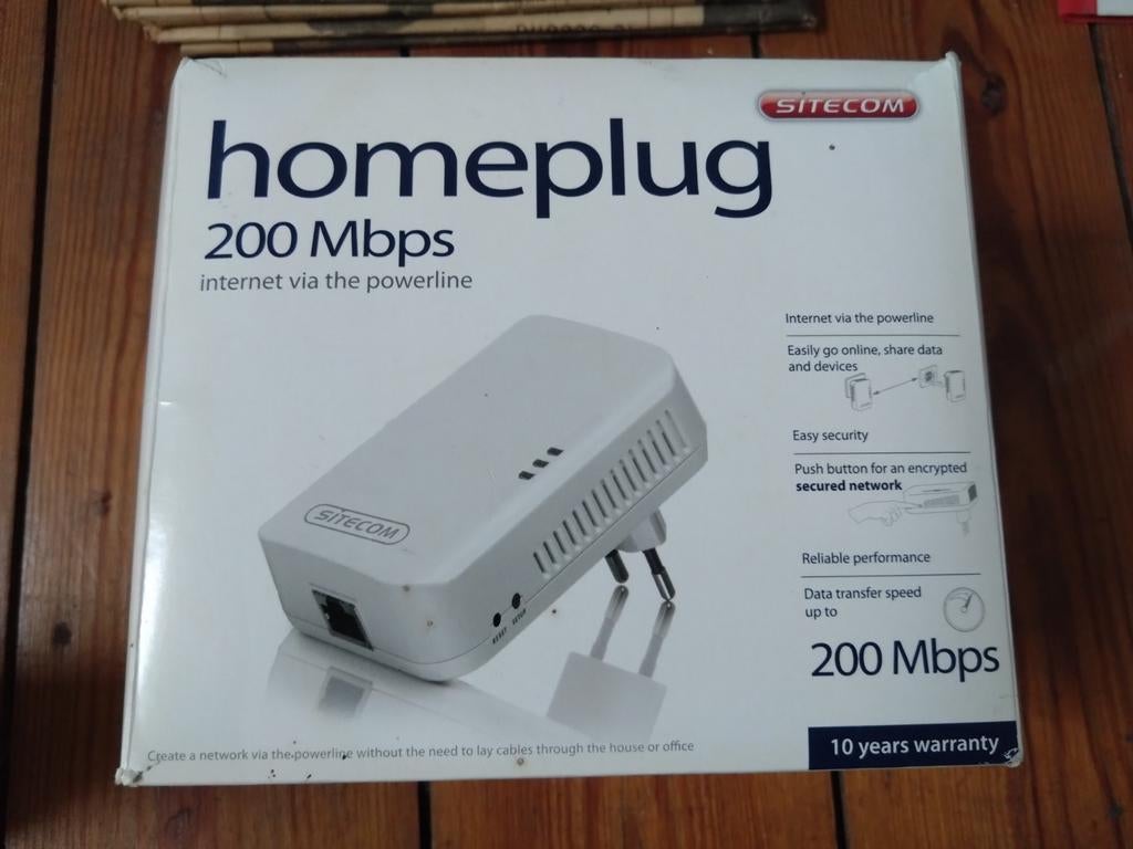 Sitecom Homeplug 200 Mbps, Enlèvement, Utilisé, Externe, Sitecom