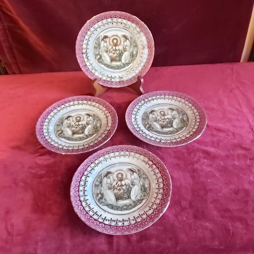 Assiettes religieuses en porcelaine de communion, Antiquités & Art, Curiosités & Brocante, Enlèvement ou Envoi