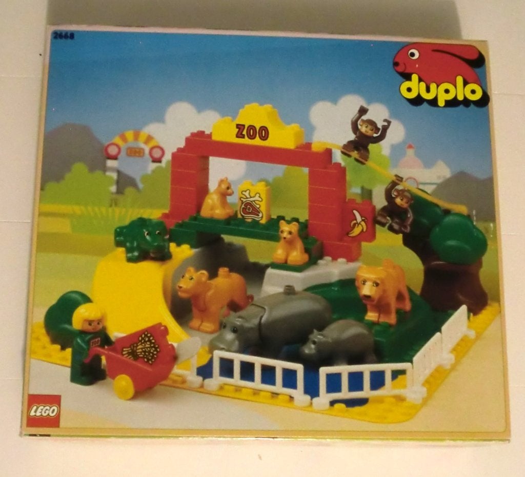 Duplo Lego - vintage Zoo set nummer 2668 - met doos., Kinderen en Baby's, Speelgoed | Duplo en Lego, Gebruikt, Ophalen of Verzenden