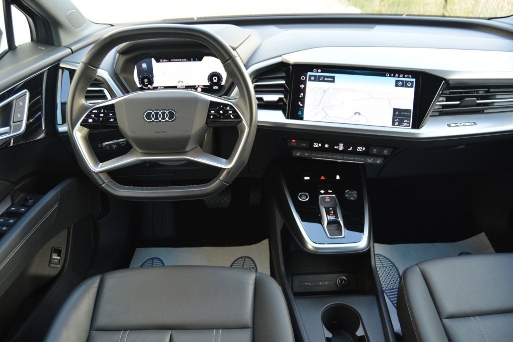 Audi Q4 40 e-Tron Sportback 204Pk Leder/LED/Zetelverwarming, Autos, Cuir, Argent ou Gris, Achat, Entreprise