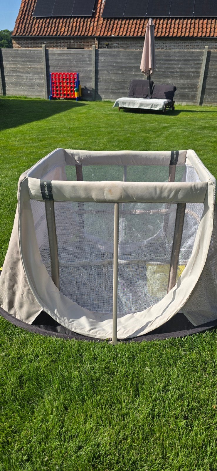 AeroMoov Reisbedje  incl. matras én zonnescherm, Ophalen, Reisbedje