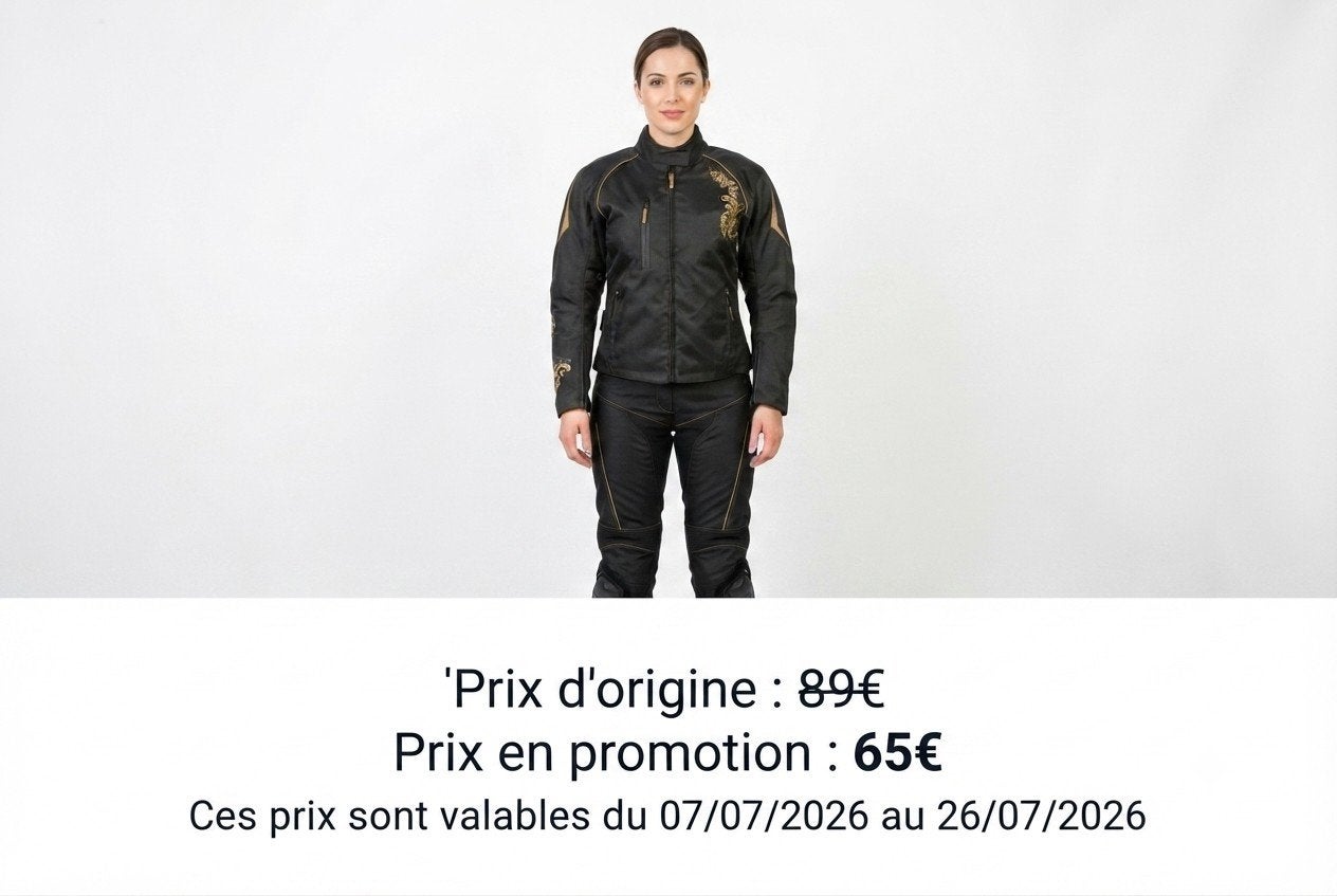 Veste de Moto textile cordura 600D neuf CE protecteurs, Envoi, Neuf, avec ticket, Femmes, Manteau | tissu