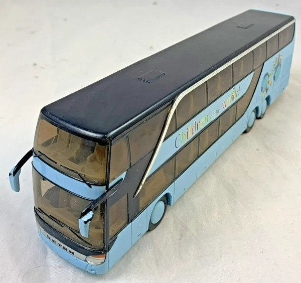 Autobus à deux étages Siku 3732 Setra S 431 DT Children of W, Autres formats, Comme neuf, Enfants et Jeunesse, Autres types
