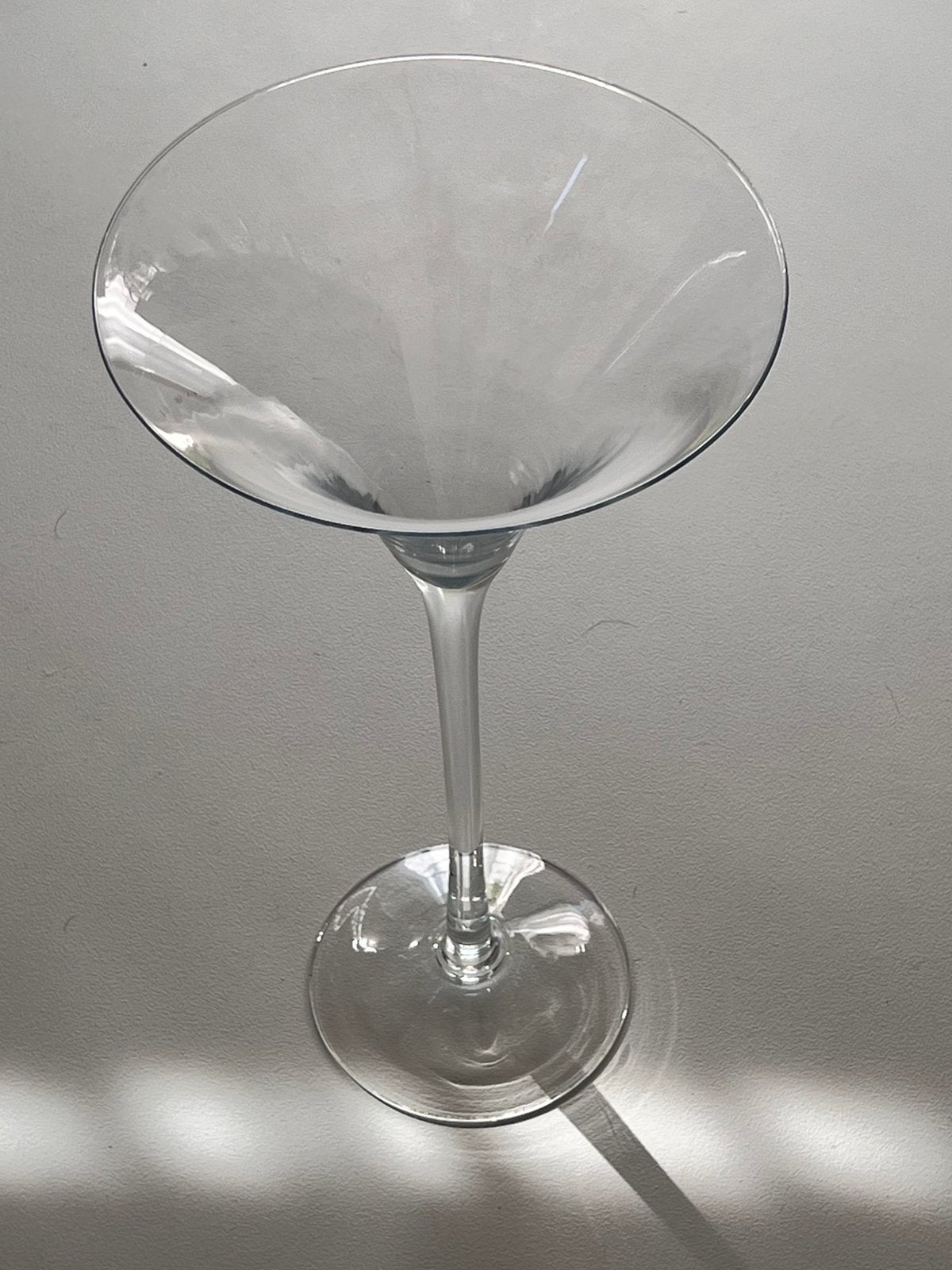 Xl 50 cm glazen martini-vazen., Ophalen, Zo goed als nieuw, Transparant, Glas