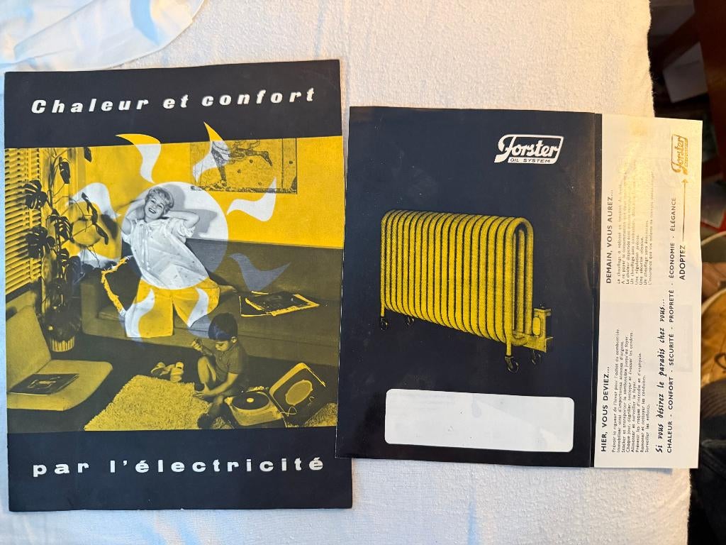 Reclame van CEG en Forster (brochure 24 p + brochure 2 p), Antiek en Kunst, Verzenden
