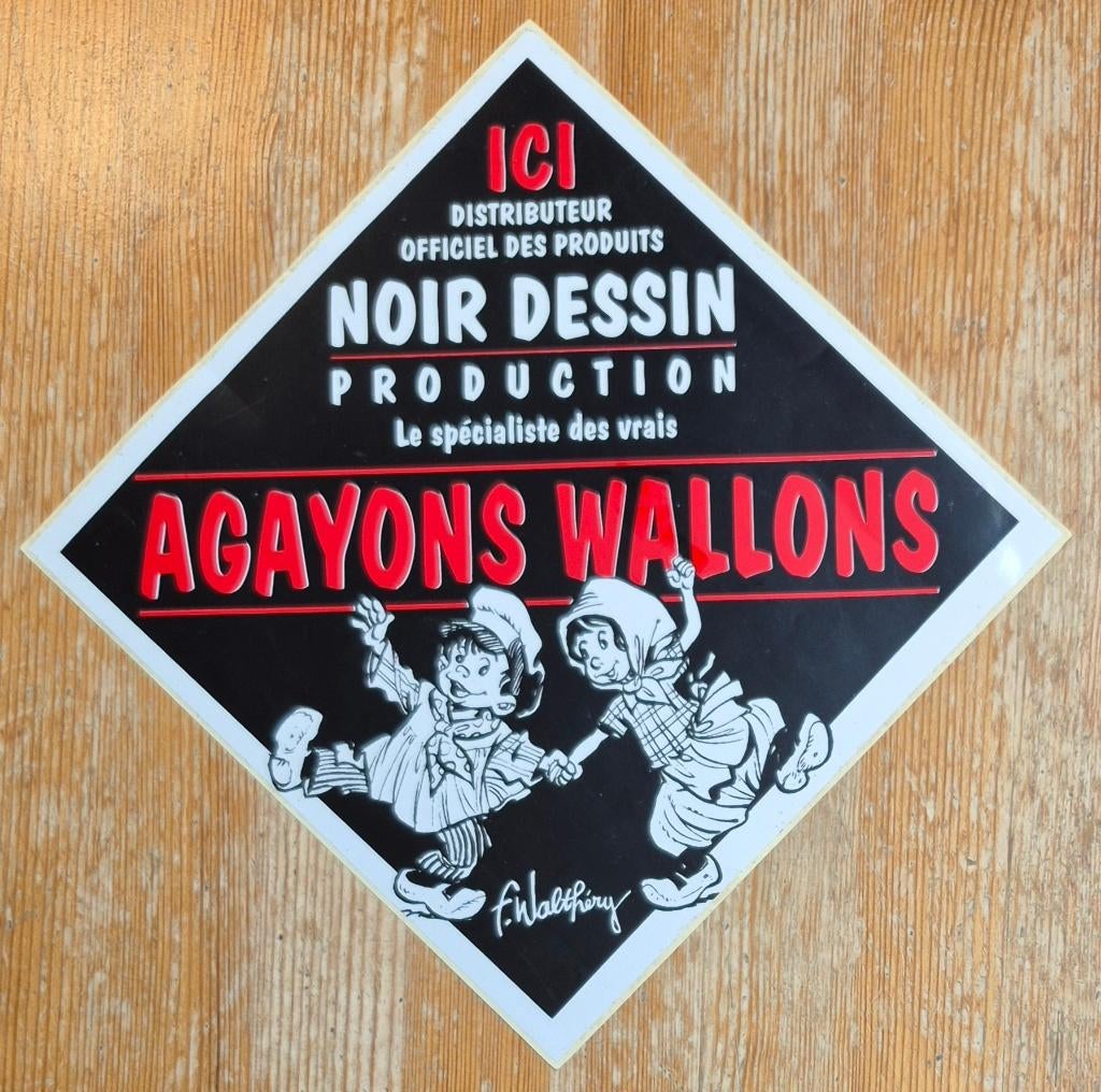 Walthéry grote sticker Noir Desir Rattekopje Natasja, Ophalen of Verzenden, Overige figuren, Zo goed als nieuw, Plaatje, Poster of Sticker