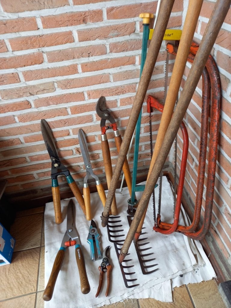 Allerlei tuingereedschap, Enlèvement