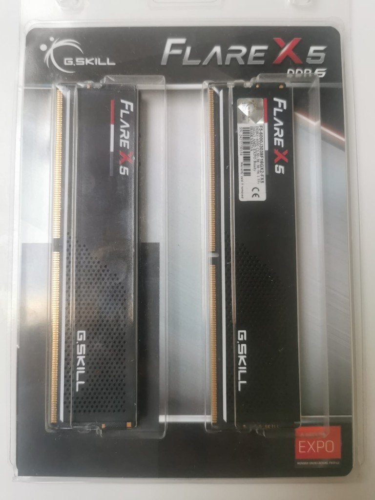 2x16GB RAM - DDR5 @ 6.000MT/s, Informatique & Logiciels, Mémoire RAM, Comme neuf, Desktop, 32 GB, DDR5, Enlèvement ou Envoi