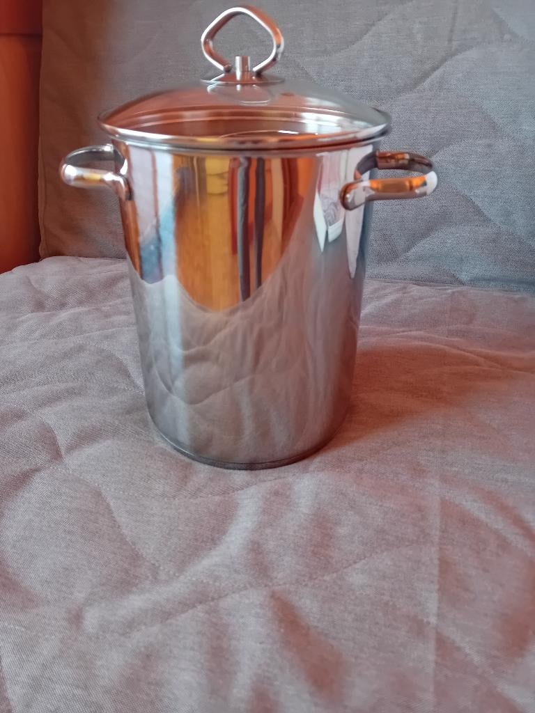 Aspergepan Beka, Huis en Inrichting, Keuken | Potten en Pannen, Ophalen, Zo goed als nieuw, Inox, Kookpan of Snelkookpan