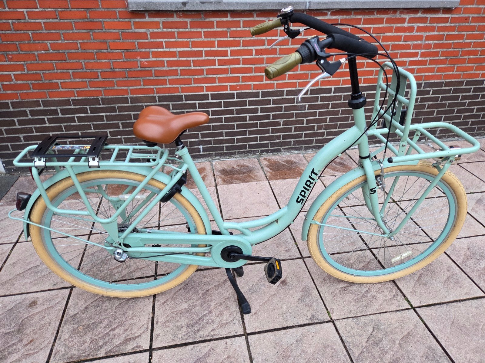 spirit moederfiets, Fietsen en Brommers, Fietsen | Dames | Moederfietsen, Ophalen, Dubbele standaard