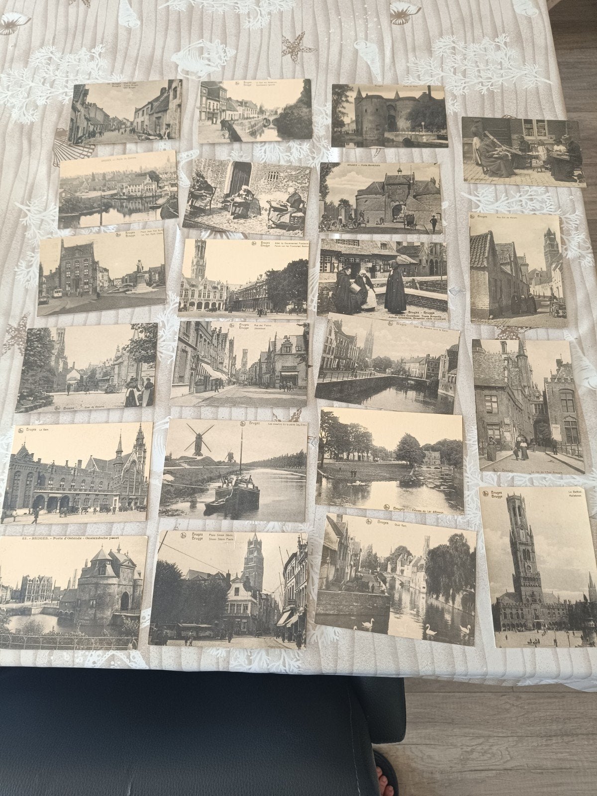 vintage postkaarten Brugge jaren 1900( 22 kaarten * boekje), Verzamelen, Foto's en Prenten, Ophalen, Foto