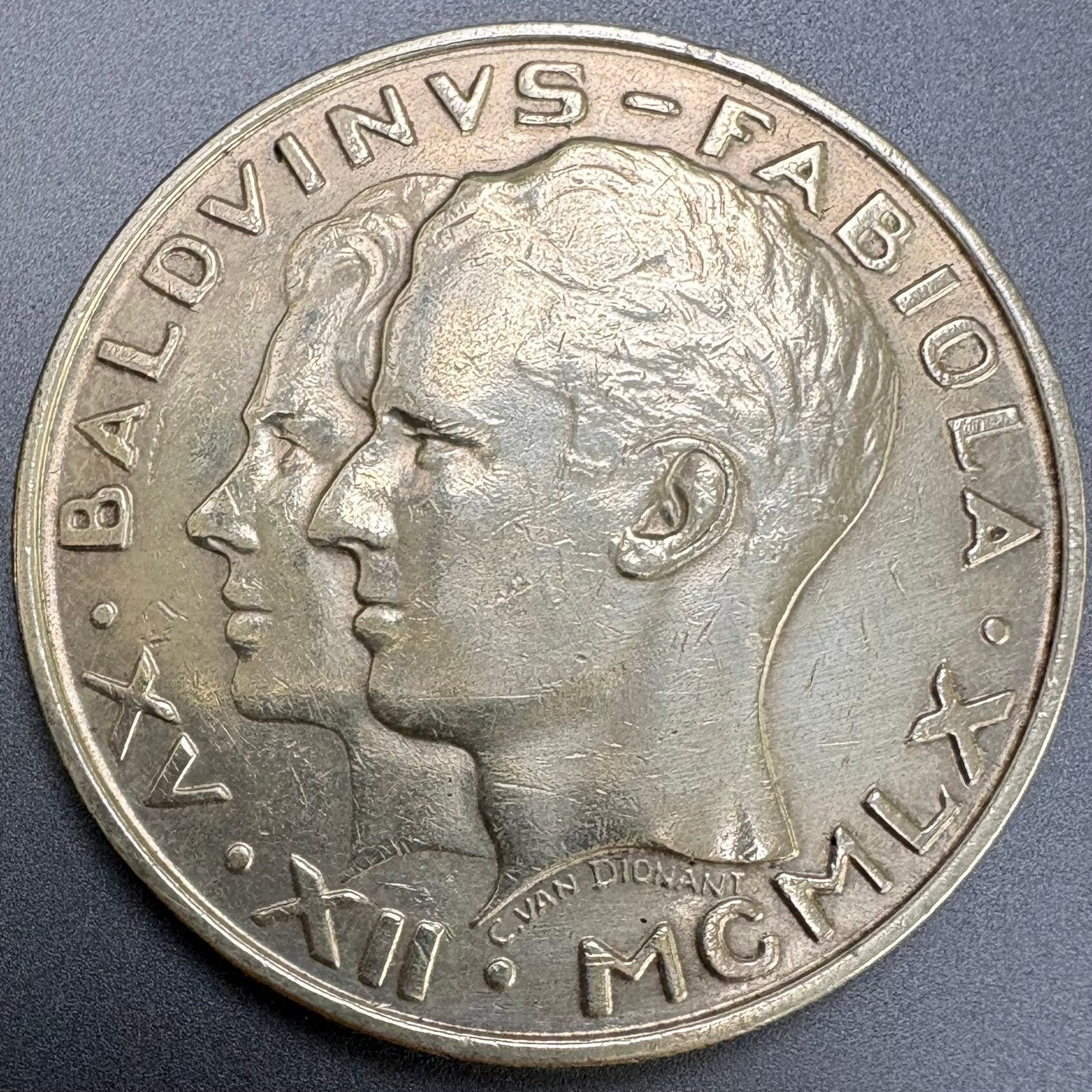 Zilver - 50 Frank 1960 – Huwelijk Boudewijn & Fabiola, Envoi, Argent, Monnaie en vrac, Argent