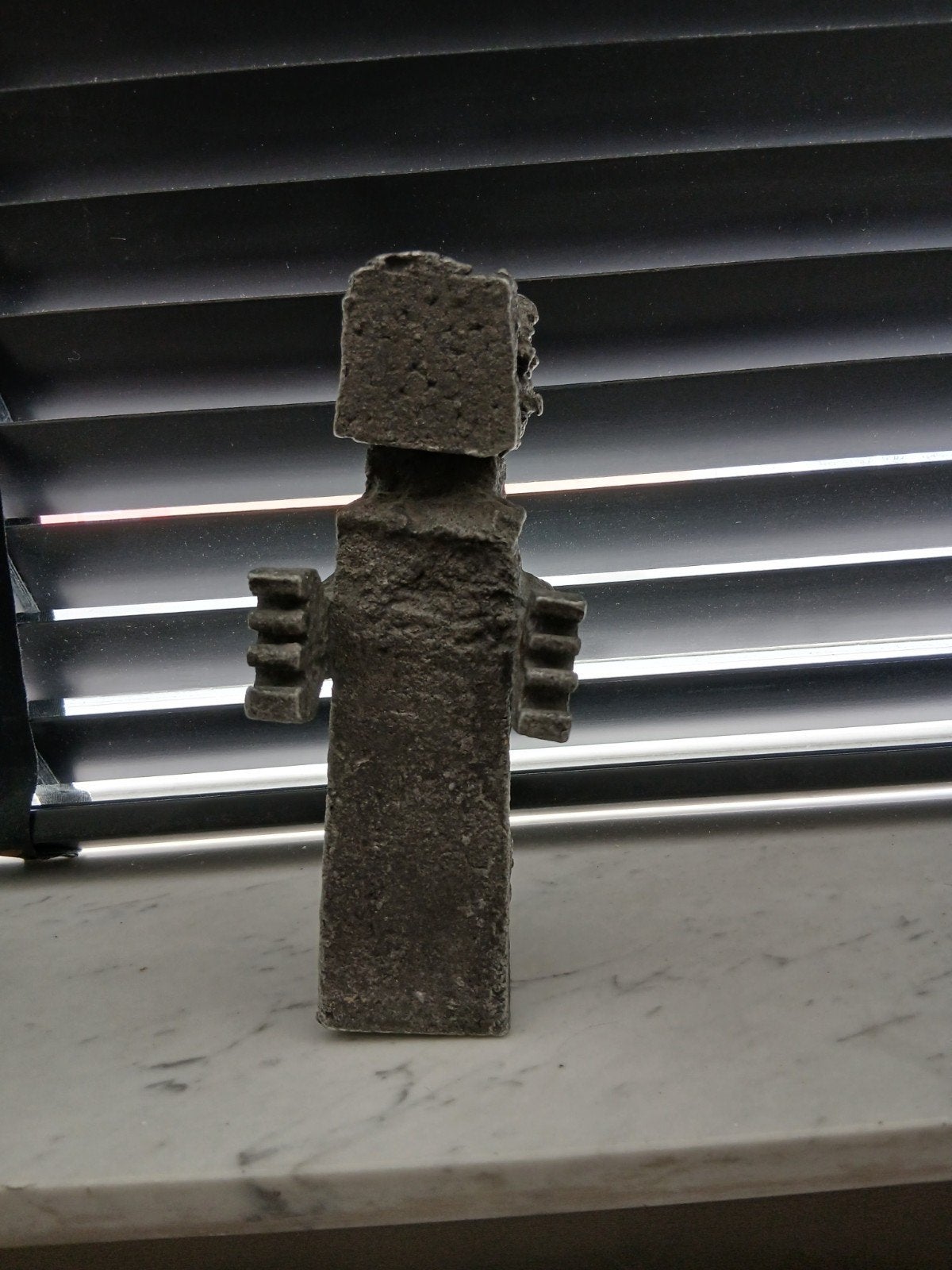 Willy Ceysens? – Abstracte metalen sculptuur – gesigneerd C., Ophalen