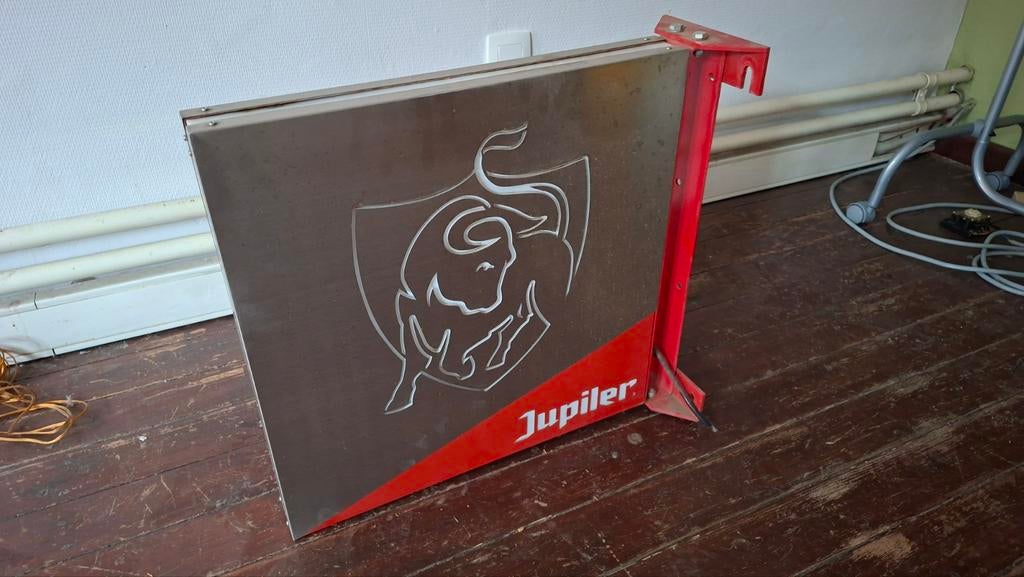 Grote dubbelzijdig Jupiler reclame, Verzamelen, Biermerken, Ophalen, Jupiler