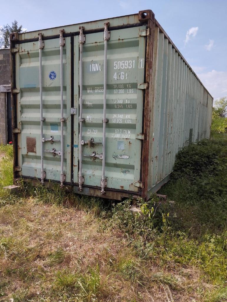 Zeecontainer 12 mt 40 voet, Ophalen