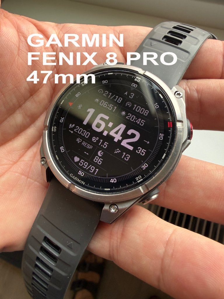 Garmin fenix 8 pro 47mm AMOLED, Gebruikt, Garmin, Ophalen of Verzenden, Waterdicht