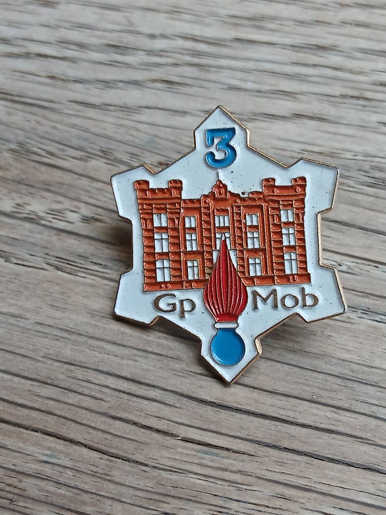 Insigne gd 3 groupe mobile, Enlèvement, Gendarmerie, Emblème ou Badge