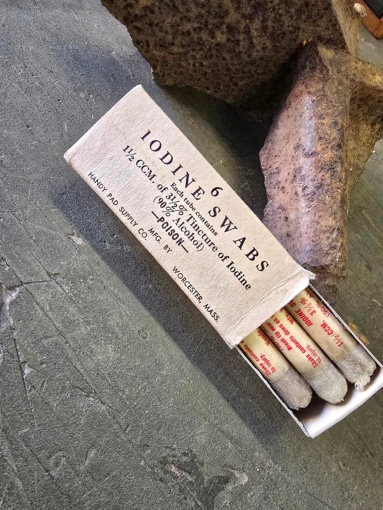 WWII US Iodine swabs - Handy Pad 1942, Enlèvement ou Envoi