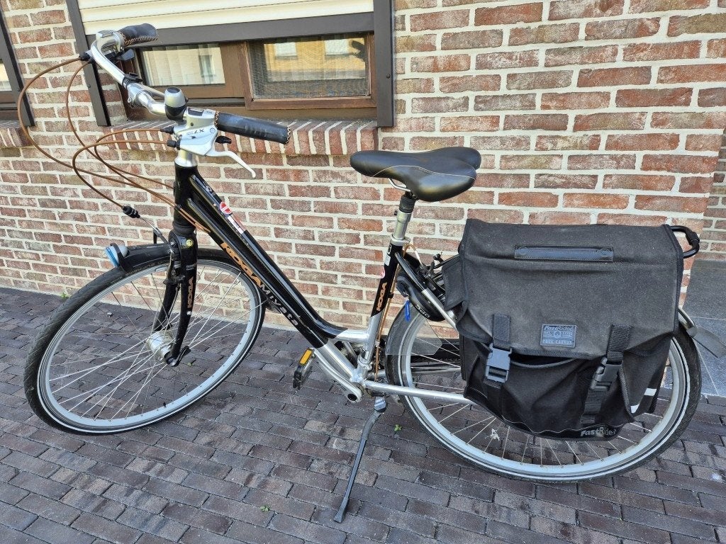 Koga Miyata 47cm + bagagedragertas, Fietsen en Brommers, Fietsen | Dames | Damesfietsen, Gebruikt, Velgrem, 47 tot 50 cm, Versnellingen