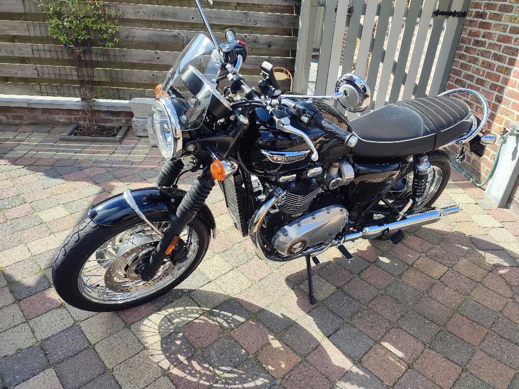 Triumph Bonneville T120  Zwart, Motoren, Handvatverwarming, Gebruikt, Particulier, Meer dan 35 kW