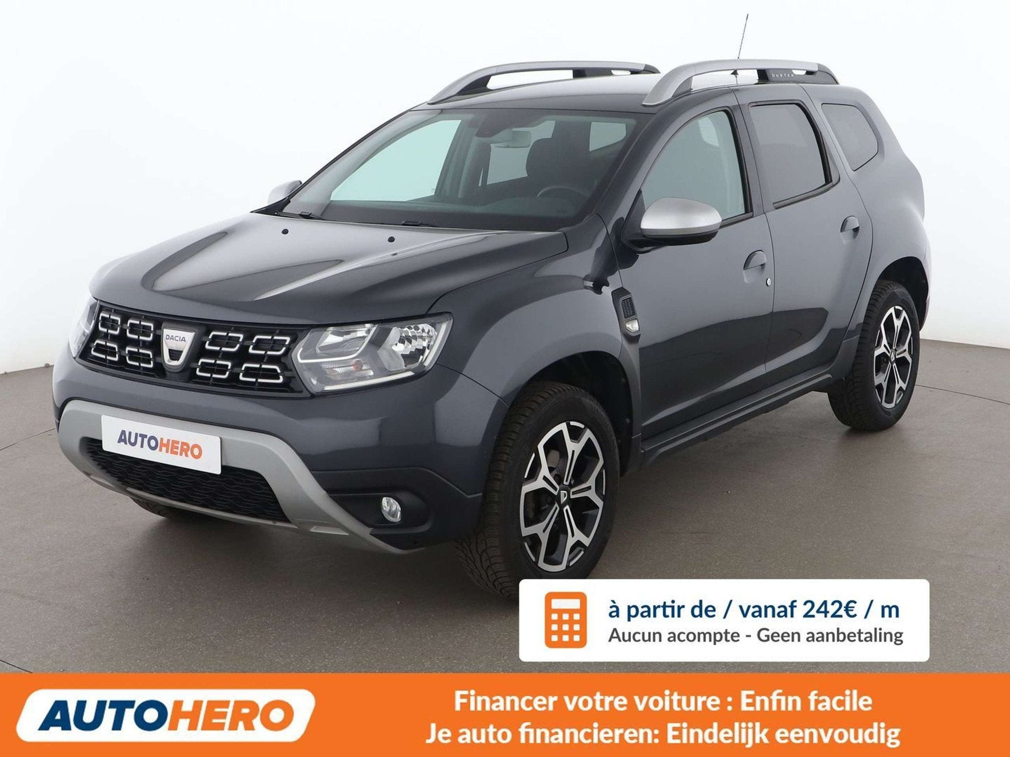 Dacia Duster 1.5 dCi Prestige (bj 2018, automaat), Auto's, 116 g/km, Stof, Gebruikt, Zwart