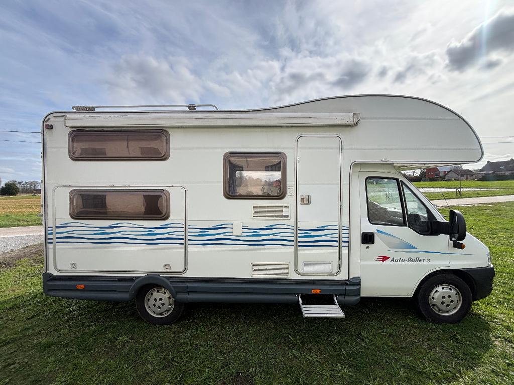 Deze leuke Fiat Ducato  Roller Team van 2002 voor 6 personen, Standaard zit, Roue de secours, Ringverwarming, Fiat