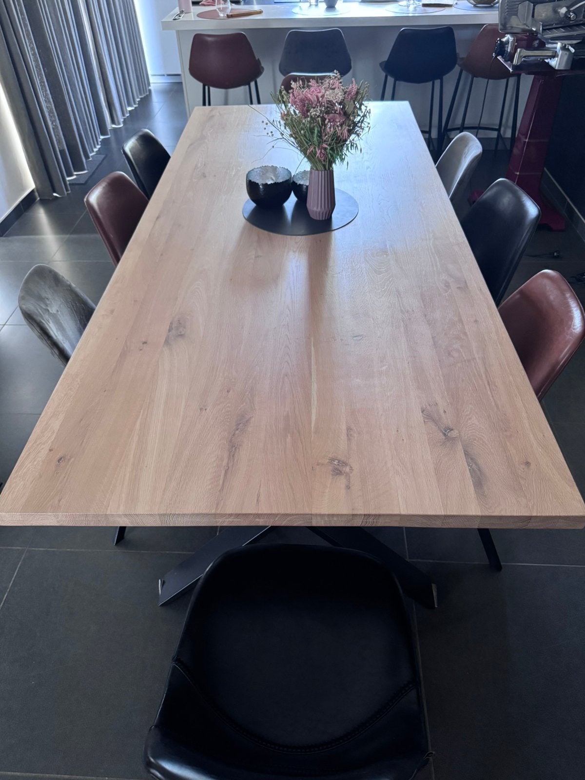 Eettafel met 8 stoelen, Ophalen, Zo goed als nieuw