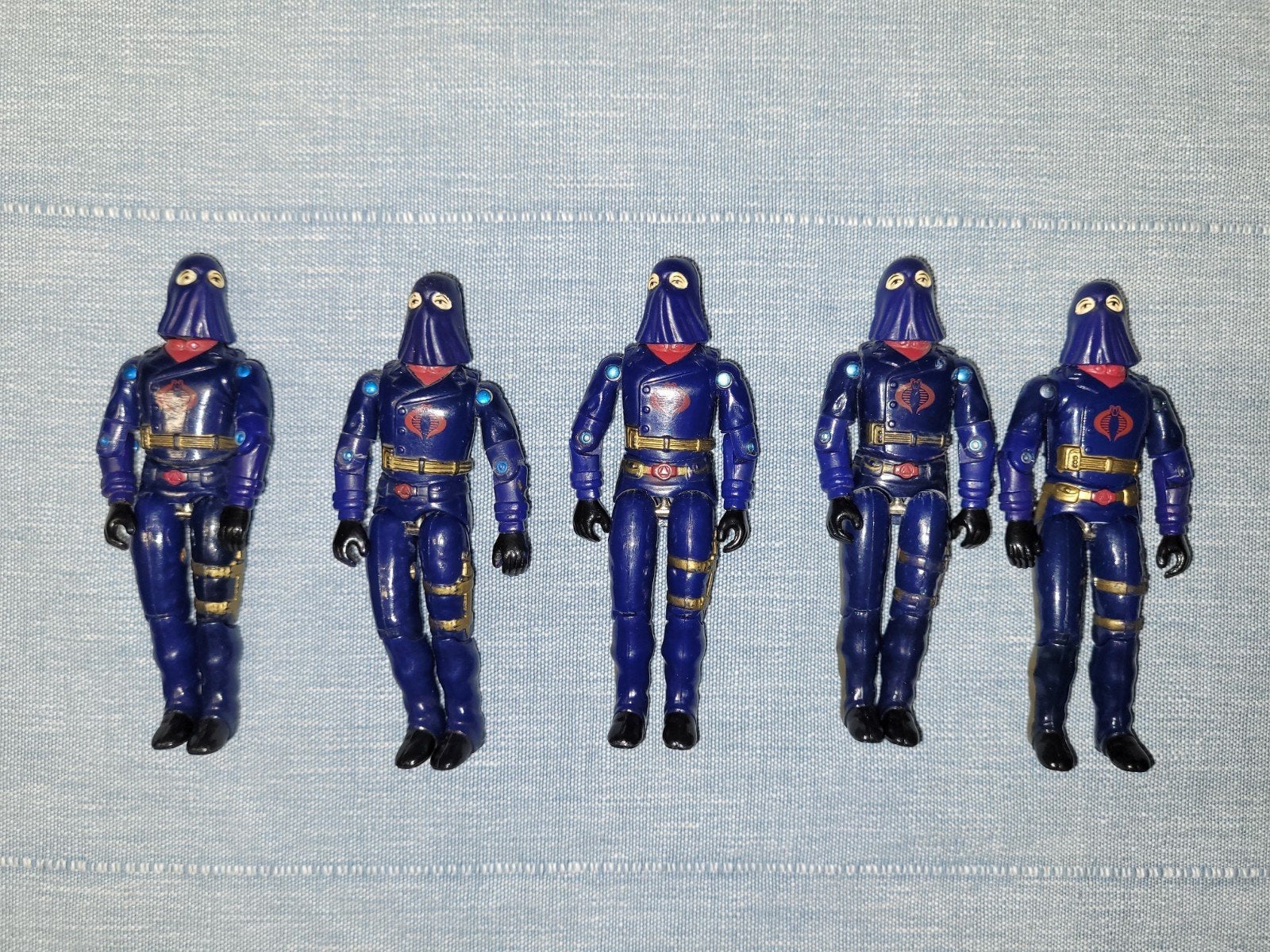 Lot 5x gi joe cobra commander 82-83 (gi joe), Verzamelen, Ophalen of Verzenden