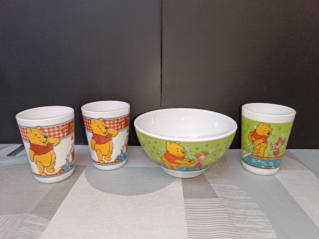 Winnie de Poeh Pooh - Soepkom Soeptas Disney Arcopal Retro, Ophalen of Verzenden, Winnie de Poeh of vrienden, Zo goed als nieuw