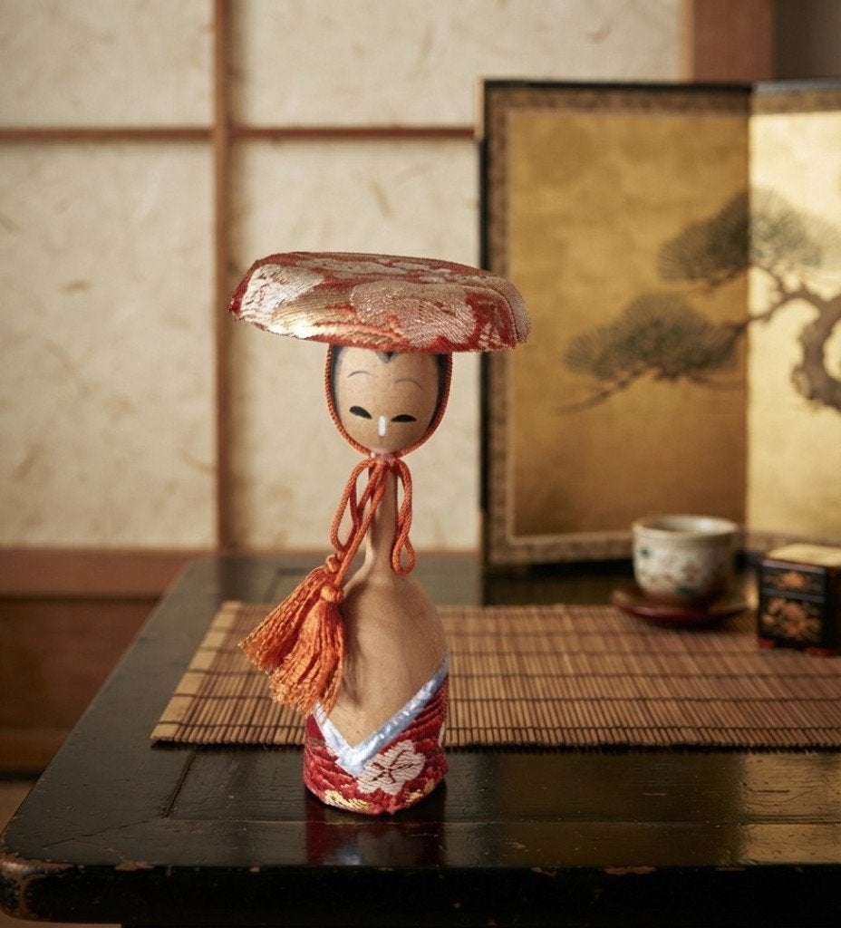 La belle Matsushima Kokeshi, Antiquités & Art, Art | Art non-occidental, Poupée, Japon, Bois, Multicolore, Peint, Fait main, Décoré