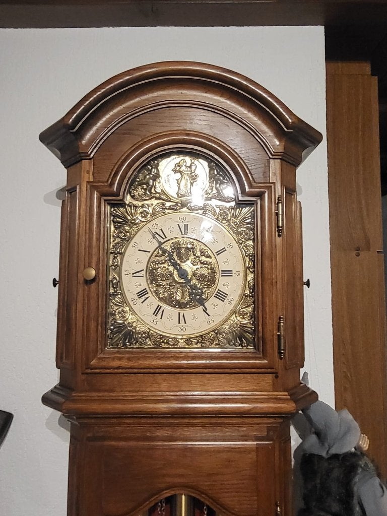 antieke staande klok, Antiek en Kunst, Ophalen