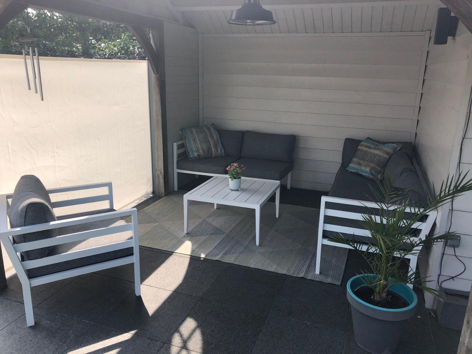 Mooie loungeset tuinset, Tuin en Terras, Ophalen, Gebruikt, Aluminium, Loungeset