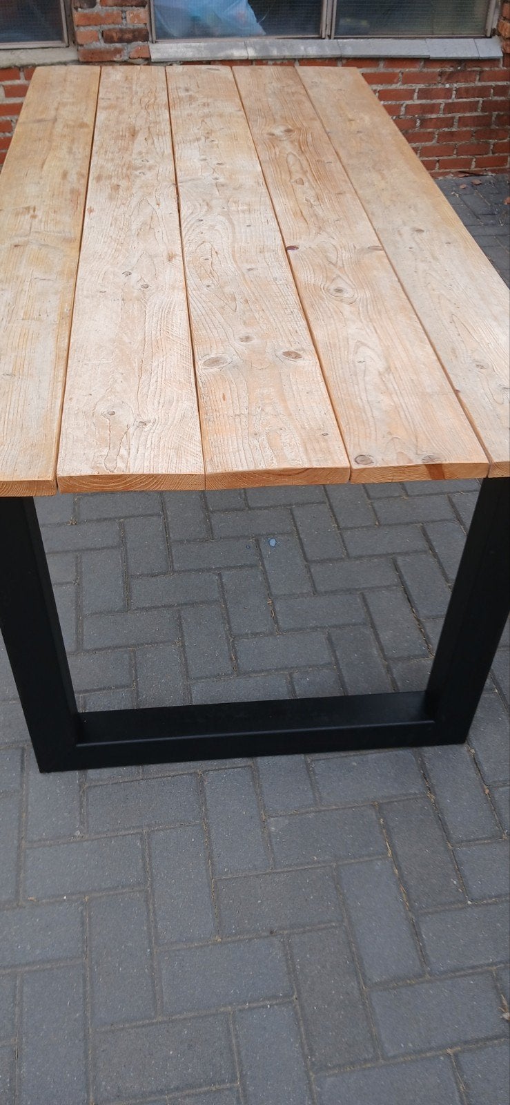 Table de jardin/table à manger en bois 100 x 200, Enlèvement