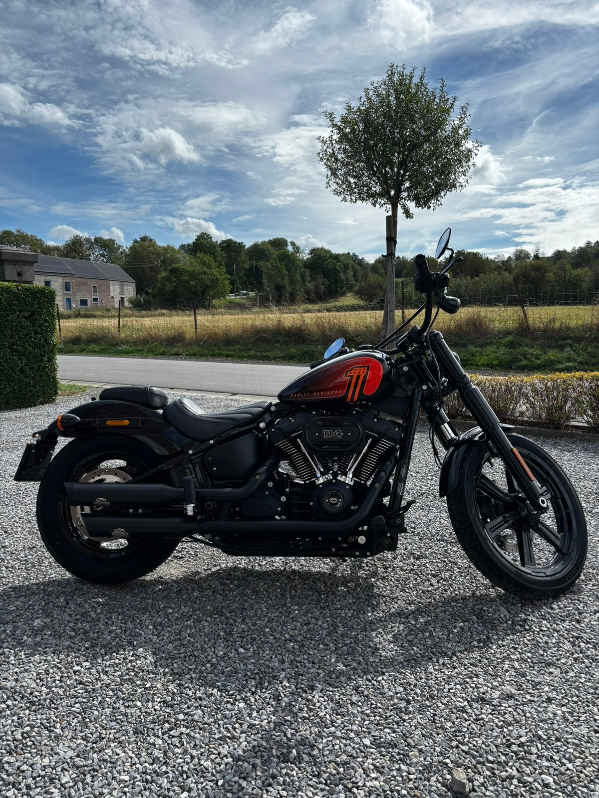Harley-davidson street bob 114, Permis Moto A, Chopper, 2 cylindres, Manuelle