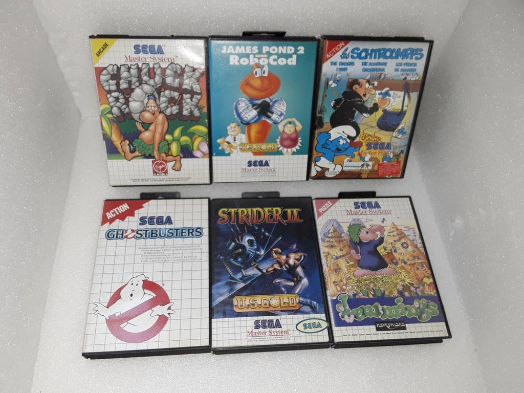 Sega master system ghostbusters , Chuck rock , smurfs, Enlèvement ou Envoi, Master System