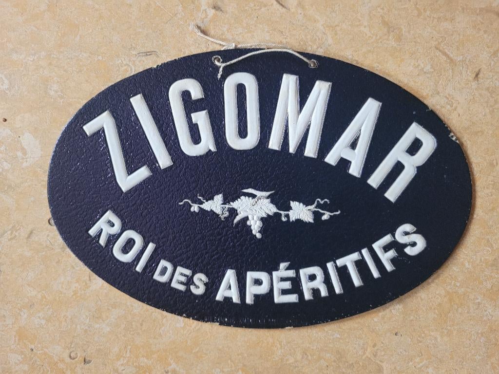 ancienne publicité carton zigomar roi des apéritifs, Enlèvement ou Envoi, Utilisé, Panneau publicitaire