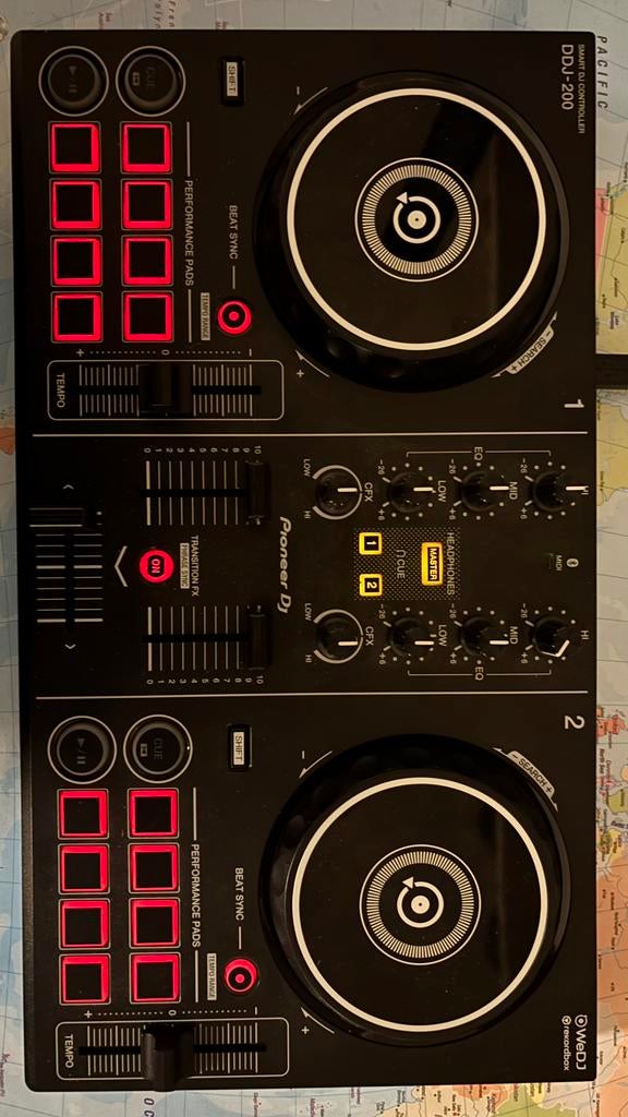 Pioneer DDJ-200 smart DJ controller, Muziek en Instrumenten, Dj-sets en Draaitafels, Zo goed als nieuw, Draaitafel, Pioneer, Ophalen