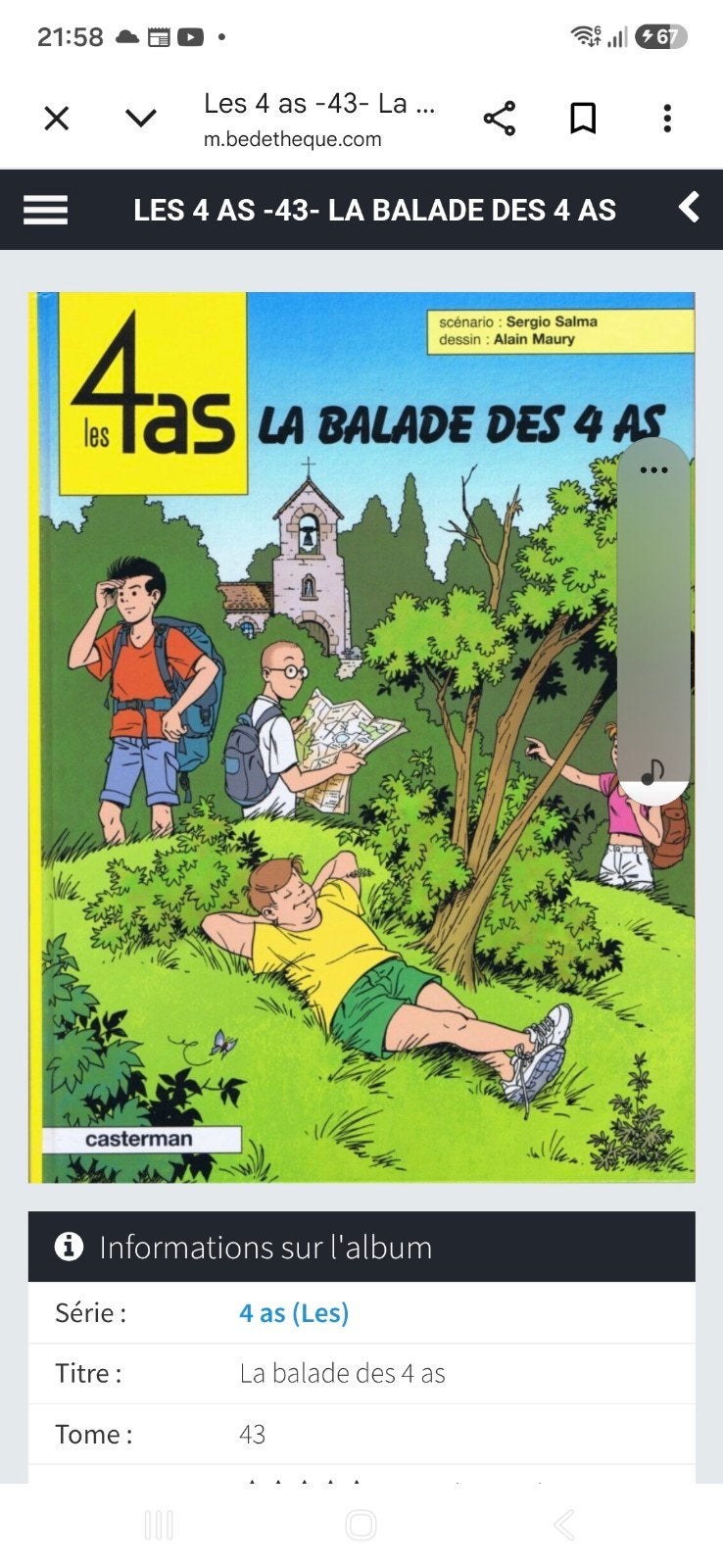 la ballade des 4as, Livres, Enlèvement ou Envoi
