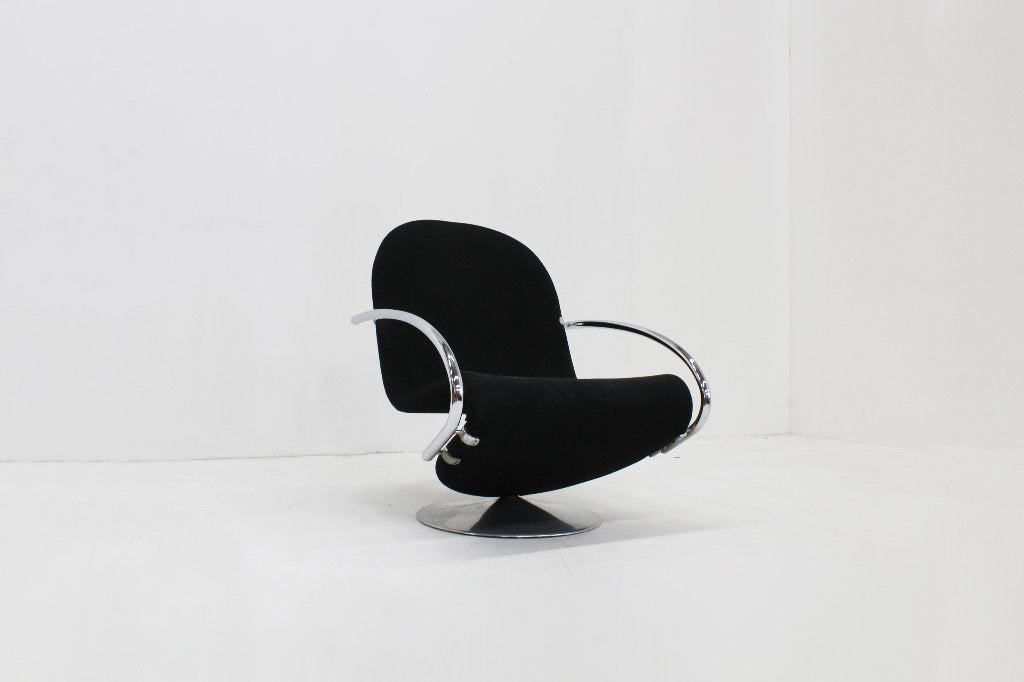 Vintage 1-2-3 chrome fauteuil Verner Panton, Enlèvement ou Envoi