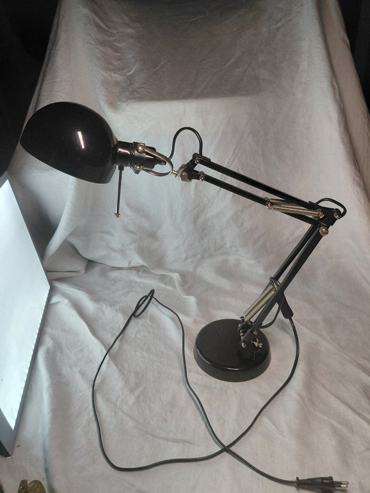 Lampe de bureau noire articulée - IKEA FORSÅ, Maison & Meubles, Industriel, Lampe de bureau, Enlèvement, IKEA