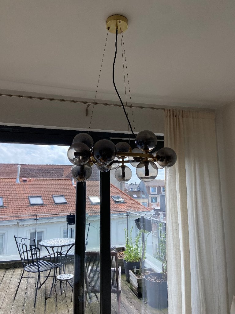 Plafondlamp Maisons du Monde, Ophalen, Zo goed als nieuw, Glas, Chic