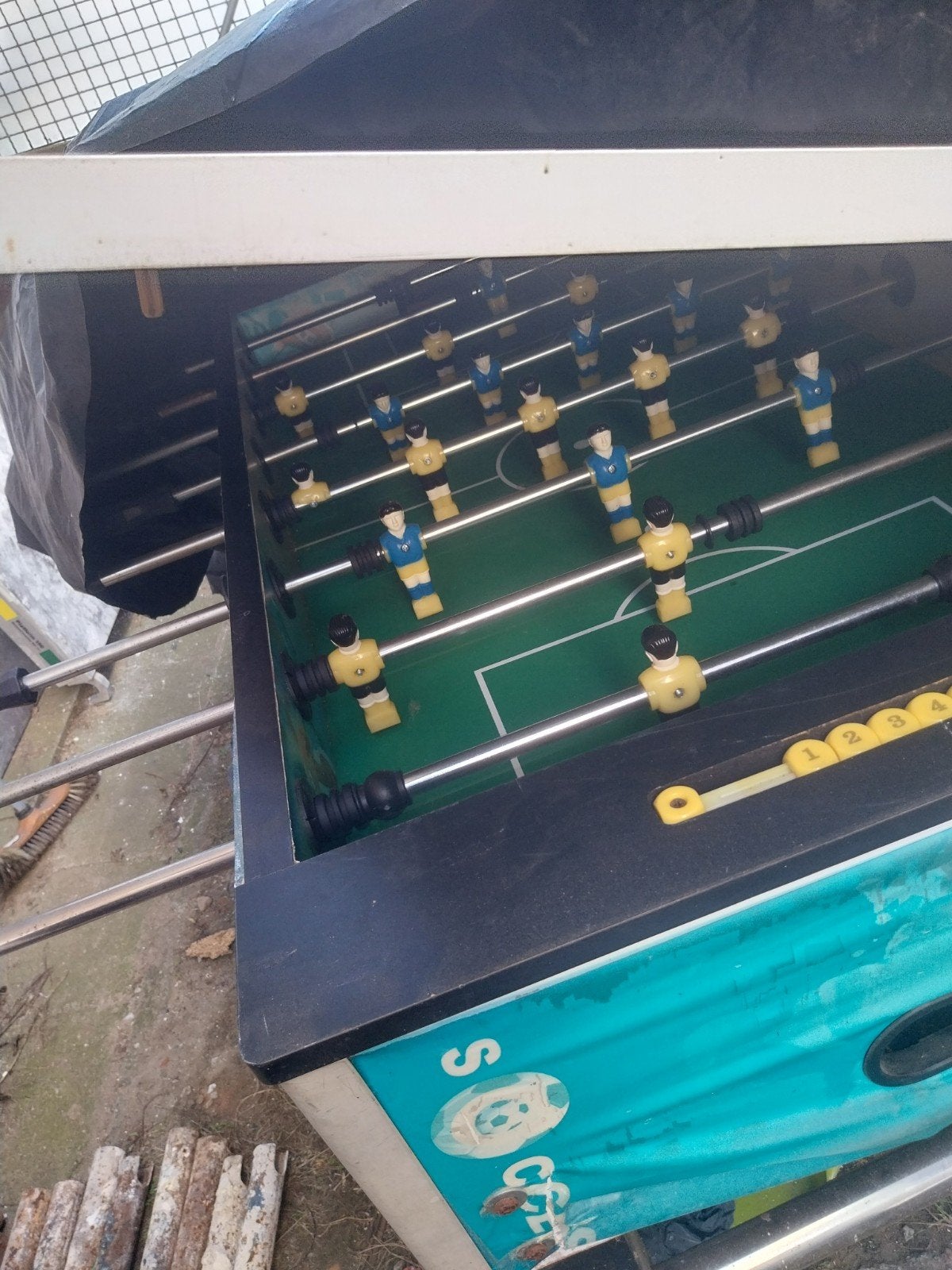 Voetbaltafel,  ophalen Deurne, Ophalen