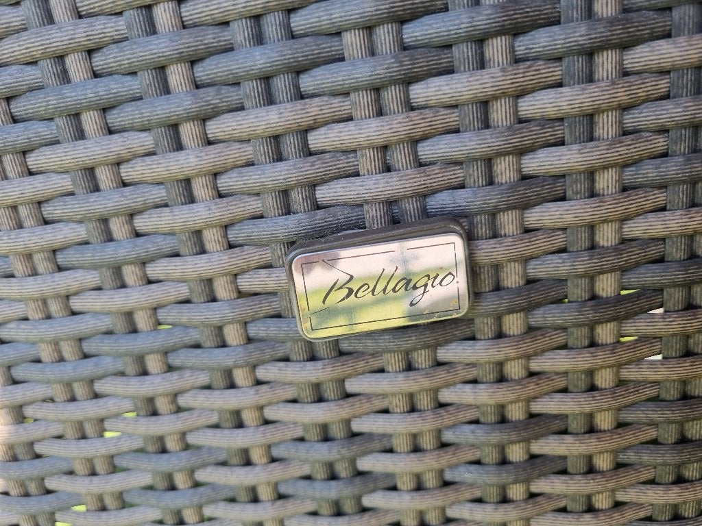 4 Tuinstoelen in Wicker Bellagio, Tuin en Terras, Ophalen, Zo goed als nieuw, Wicker