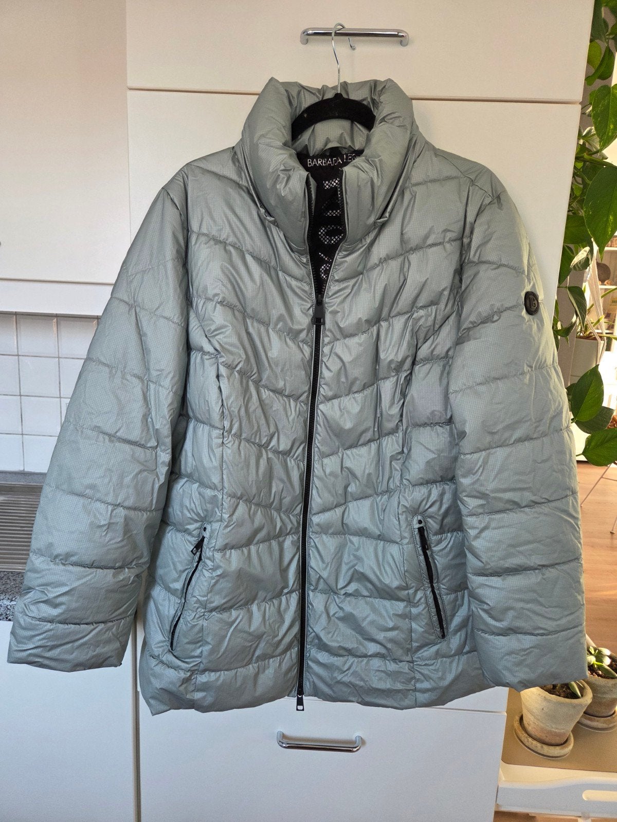 Winterjas Barbara Lebek, Barbara Lebek, Ophalen of Verzenden, Maat 46/48 (XL) of groter, Grijs