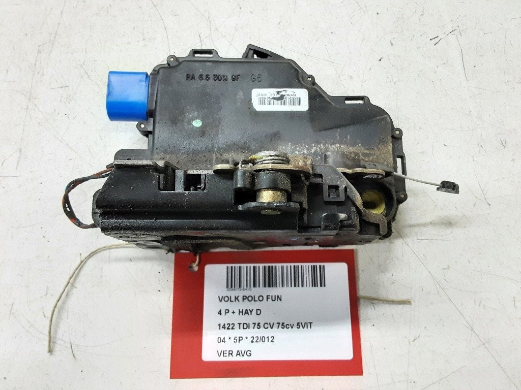 SERRURE DE PORTE AVANT GAUCHE Polo IV (9N1 / 2/3), Volkswagen, Mevr. I. Hauben, Utilisé, Avant