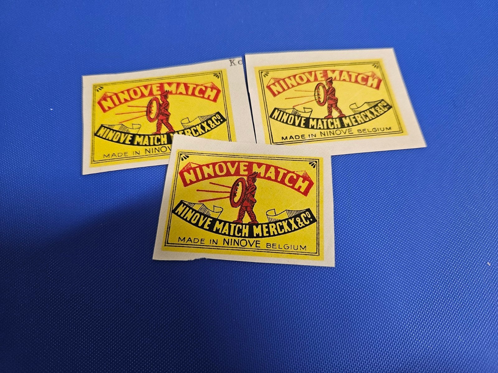 Oude reclame zegels Ninove Match Merckx, Enlèvement ou Envoi