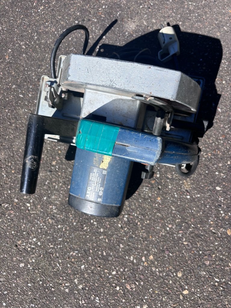 Scie à main AEG HK55, Enlèvement ou Envoi, 30 à 70 mm, Utilisé, Scie circulaire