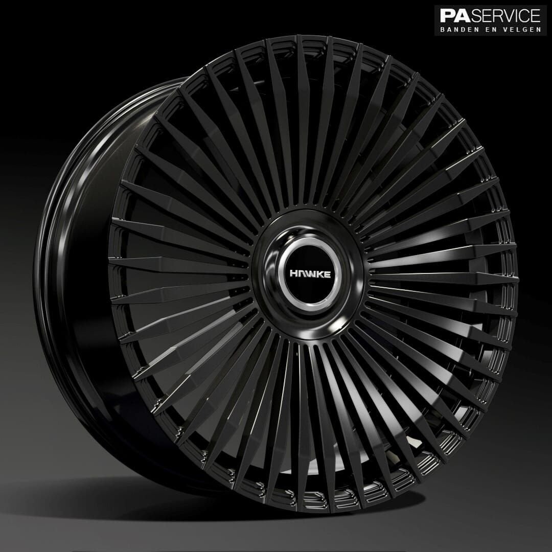 Nwe 24 inch Gloss Black Hawke Rolls Royce Cullinan velgen, -, -, Banden en Velgen, Nieuw