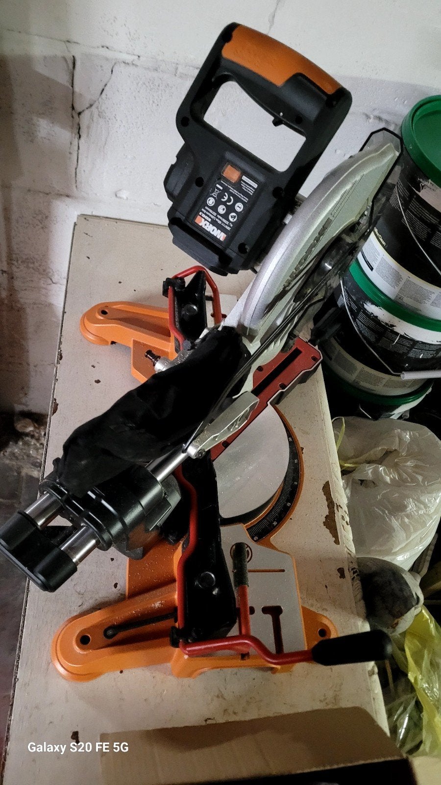 Scie à onglet radiale sans fil Worx Nitro 20V WX845.9 – État, Enlèvement, Scie à onglet