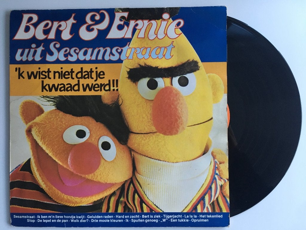Sesamstraat LP Bert en Ernie 1981, CD & DVD, Vinyles | Enfants & Jeunesse, Enlèvement ou Envoi, LP